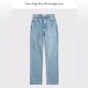 Abercrombie & Fitch 90s High Rise Straight Jean